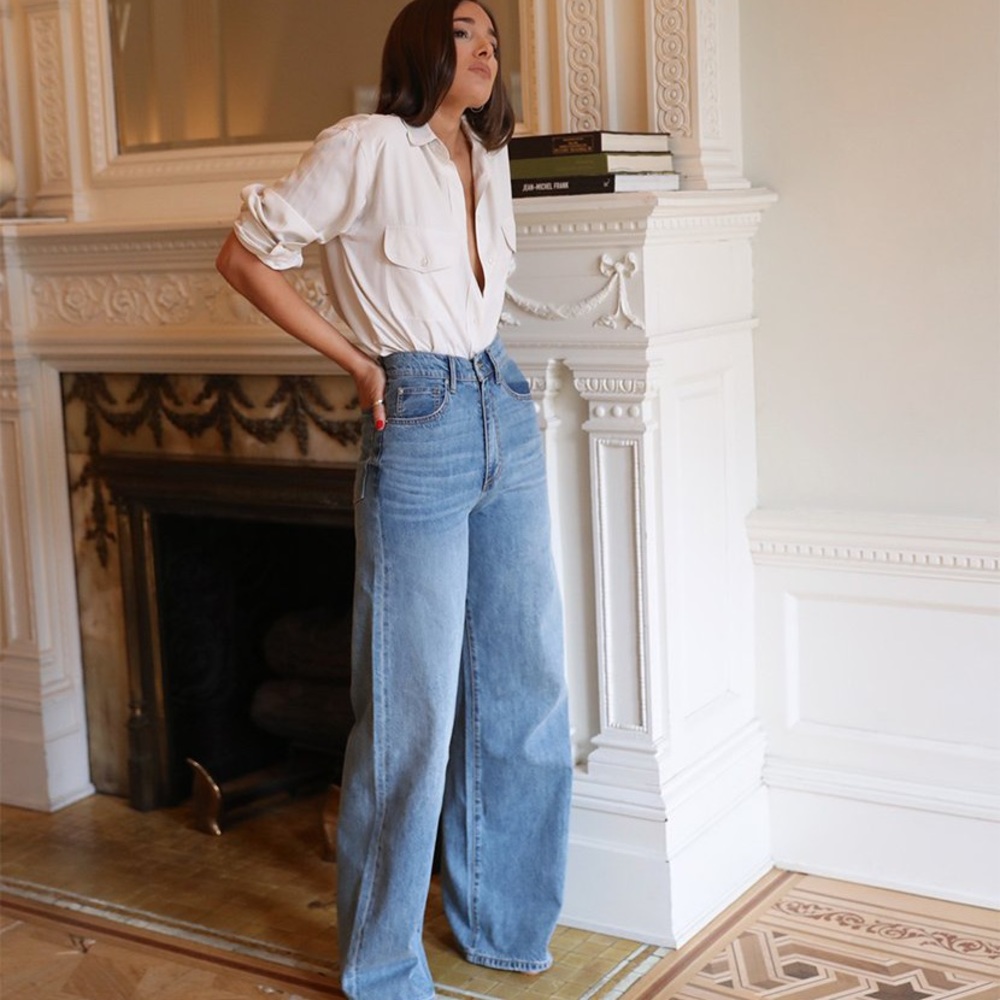 WeWoreWhat High-Rise Wide Leg Jean
